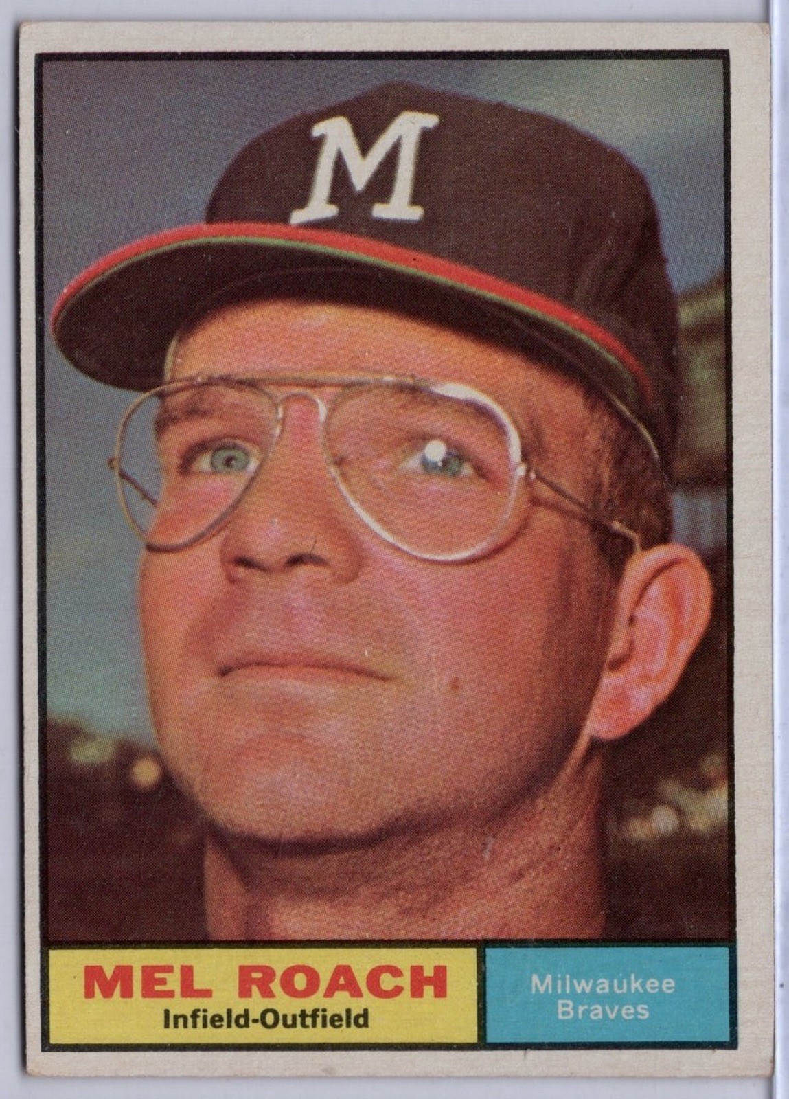 1961 Topps #217 Mel Roach in EX Condition Braves