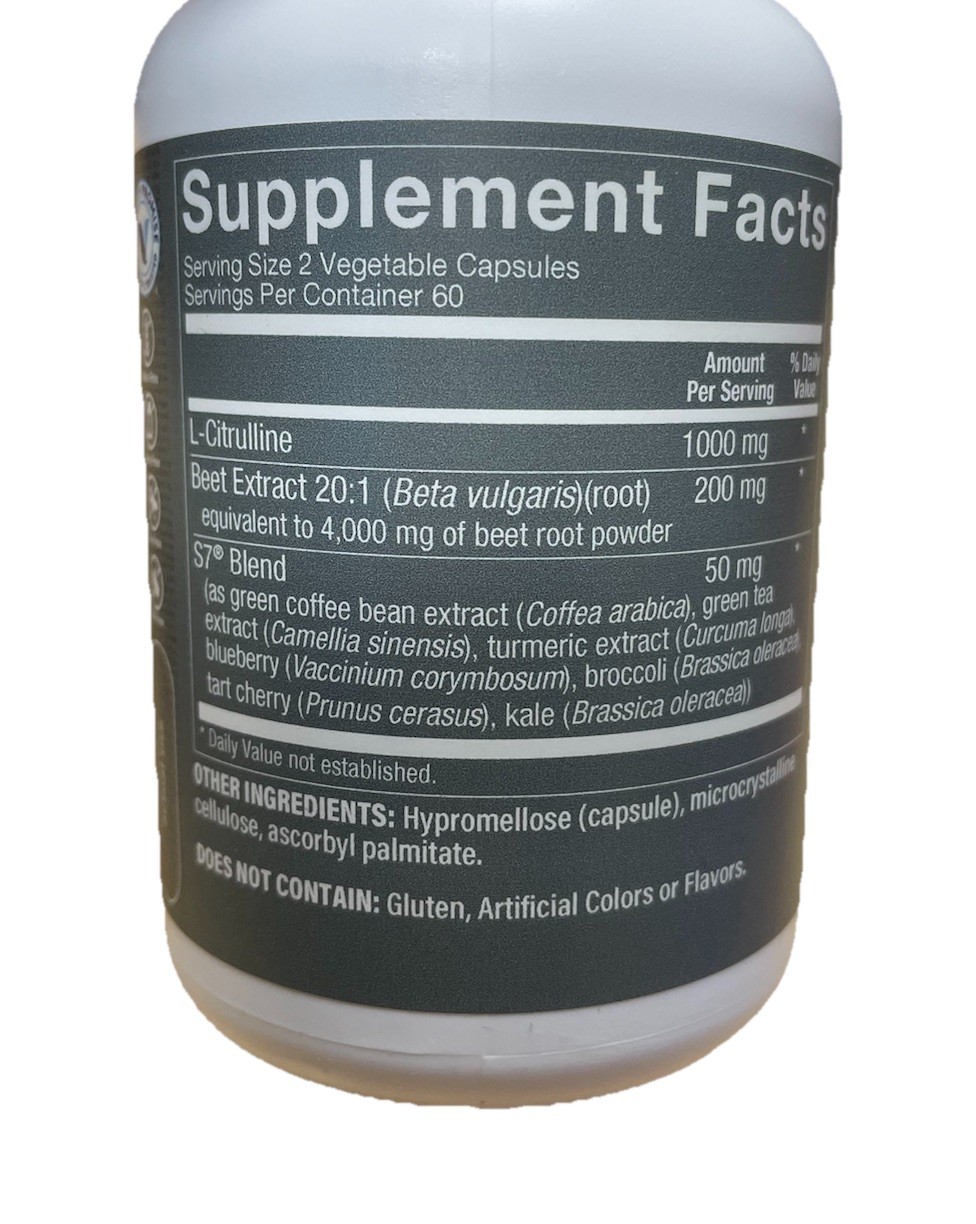 Vitamin Shoppe Ultimate Man Blood Flow 120 Veggie Capsules Healthy Circulation