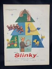 Magazine Ad* - 1957 - SLINKY Toy - James Industries, Paoli, PA - Christmas