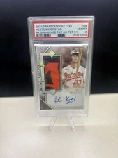 2024 Transcendent Heston Kjerstad Rookie Showcase Auto-Plate 1/1 Game Used 