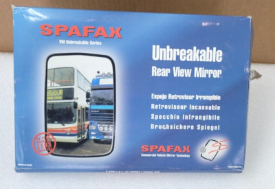 12x8 SPAFAX VM1 MIRROR , UNBREAKABLE REAR VIEW MIRROR FOR TRUCK