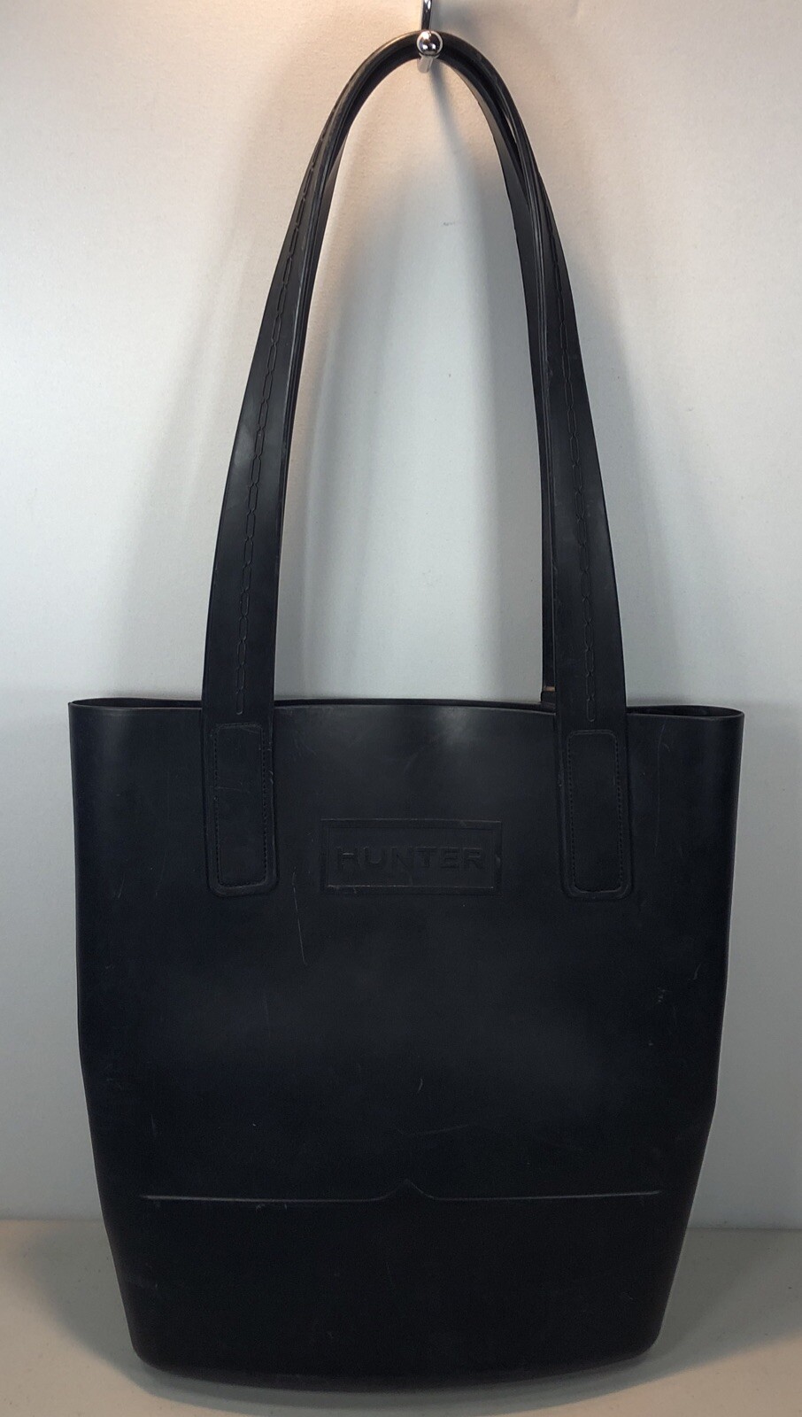 Hunter x Target Black Rubber Sling Tote Bag Purse Lar… Gem