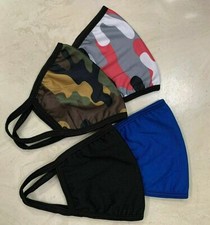   2 PACK - Adult Reusable Washable face Mask with Filter Pocket