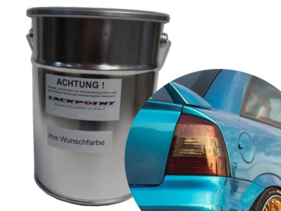 0,5 Liter Unverdünnter Basislack Skyline Pearl Blue Metallic Autolack Lackpoint
