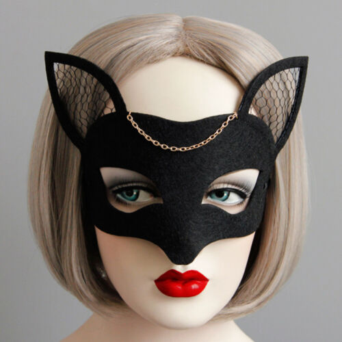  Tenues noires masque animal de carnaval mascarade vénitienne femmes - Photo 1/11