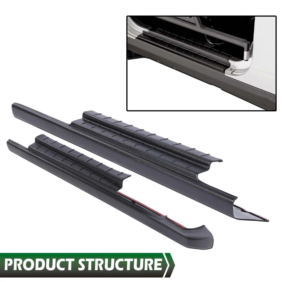 4pcs Rocker Panel Fit For 2014 2015 2016 2017 2018 Chevy Silverado 1500 Crew Cab Foto 3 de 4