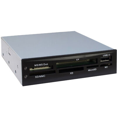 Inter-Tech Multicardreader CI-02, Kartenleser, schwarz