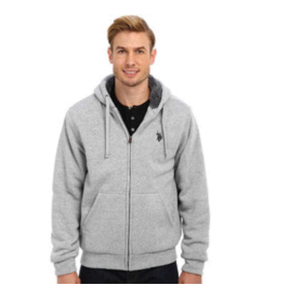 Us polo assn sales sherpa lined hoodie