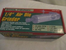 Central Pneumatic 1/4" Air Die Grinder New Open Box Model 36572