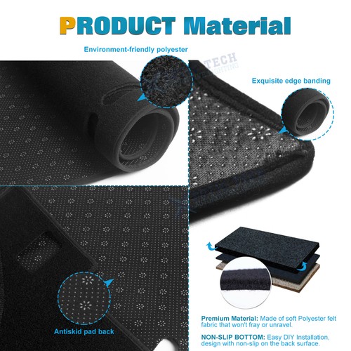 Dashboard Cover Pad Anti-Dirt Sunshield Protect Dash Mat For Ford Focus 2012-18 - Picture 5 of 9