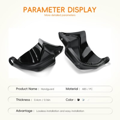 Produktbild von AOOSIR Griffschutz Schild Für SR4MAX Motorrad Handprotektoren Für Loncin Für VOGE SR4 Für MAX SR4MAX 2022-2023 Lenker Hand Guards Protektoren Motorrad Handschutz (Farbe : Braun