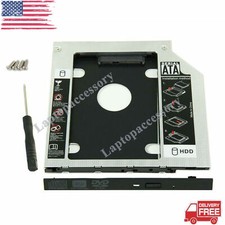 For SATA 2nd HDD SSD Hard Drive Caddy CD/DVD-ROM Optical Bay 12.7mm Universal US