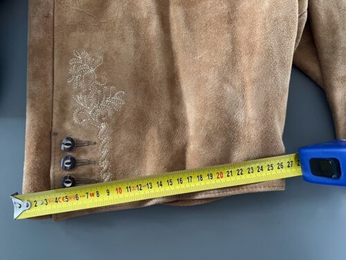Kurze Trachtenlederhose aus Hirschleder zu verkaufen, gebraucht wie neu. - Bild 4 von 12