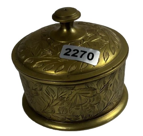 VTG Solid Brass Trinket Box or Cone Incense Burner Holder Made in India 2270 - Picture 3 of 8