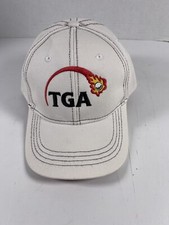 TGA Premiere Junior Golf Association Hat Cap Power Bilt Youth 5-12 White Flame