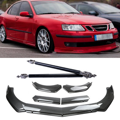 For Saab 9-3 9-5 Front Bumper Lip Spoiler Splitter Carbon Fiber Body Kit Y+