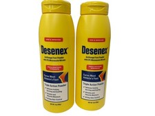 2 Pack 3oz each Desenex Antifungal Athlete  s Foot Powder for Itching EXP 12/25