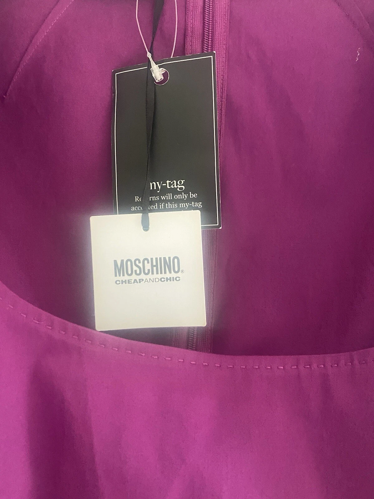 abito donna moschino rosa firmato 14 nuovo