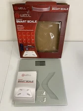 B Well Bluetooth Smart Scale weight scale LED Display Glass Platform (DE)