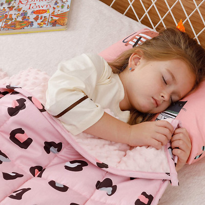 Buzio Weighted Blanket for Kids, Ultra Cozy Minky Dotted and