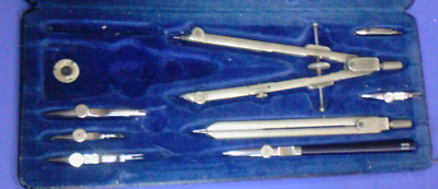 Bruning 1524 Partial drating set w/ case Made in Germany