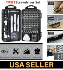 117 IN 1 Precision Screwdriver Bit Set Small Mini Hex Torx Star Flat Bits Tools