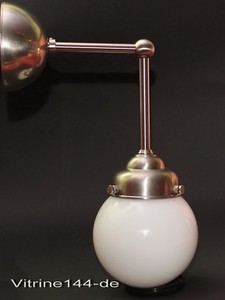 Wandlampe Leuchte Bauhaus Industriedesign Kugelglas Wandarm