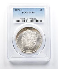 1879-S Morgan Silver Dollar MS64 PCGS Peripheral Tone *0477
