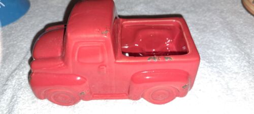 Mini planteur camion rouge céramique - Photo 1/5
