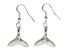 Whale Fin Earrings Miniblings Pendant Whale Fish Sea Dolphin