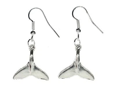 Walflosse Ohrringe Miniblings Hänger Walfisch Flosse Fisch Meer Wal Delphin - Bild 1 von 4