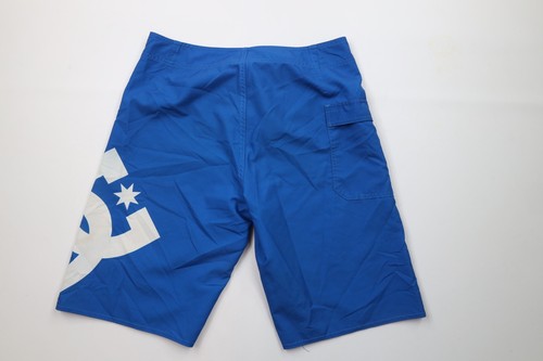 Vintage DC Shoes Mens 32 Distressed Big Logo Skateboarding Board Shorts Blue - Picture 9 of 12