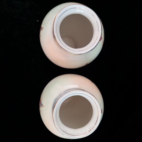 Beautiful Matching Pair Antique Crown Devon SF & Co Vases "Erin" - Picture 4 of 7