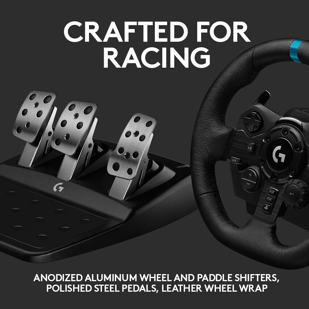 Volante Logitech G923 Racing Wheel Para PS5, PS4 e PC com Force