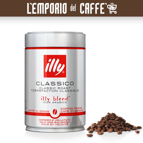 Caffe illy in Grani Beans Tins TOSTATO CLASSICO 100% Arabica Gusto Morbido 6 kg