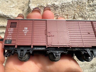 Vintage BEMO DB Stuttgart G Freight Car, HO Scale, Made in West Germany