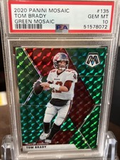 Tom Brady PSA 10 2020 Panini Mosaic Green PRIZM  Tampa Bay Buccaneers Beauty