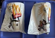 Qty 2 McDonald's 2016 FIFA World Cup Plastic Collector Cups New Sealed Unopened