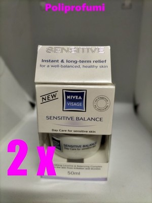 2 x NIVEA VISAGE SENSITIVE BALANCE Tagescreme 50ml