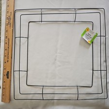 NEW Floral Garden Square Metal Wire Wreath Frame 14" 7 available