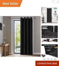 Machine Washable Blackout Curtains 42W x 63L - Elegant Thermal Insulated Drapes