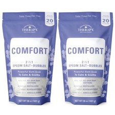 Village Naturals Therapy Comfort Foaming Bath Soak, Blueberry Citrus Scent, 3...