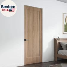 30"X80" 1-Panel Prefinished Laminate Oak Wood Finish Hollow Core Interior Door S