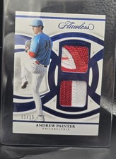 2025 Panini Flawless #DPP-AP Andrew Painter Dual Prospect Patches Sapphire #/15