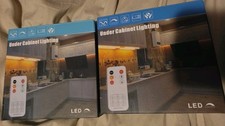  2 Under Cabinet Lighting Kit Bright Lights Flexible Led Strip Home W/ Remote