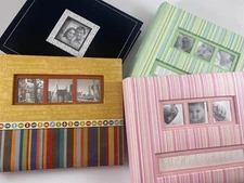 Scrapbook Pages Photo Albums Premade Easy Creations, New, Black Pink Green Multi