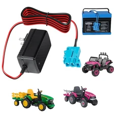 12V Battery Charger for Peg-Perego Ride-On Toys Compatible with John Deere Gr...