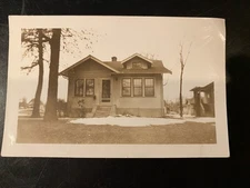 1937 Vintage Photo Architecture Small House Bungalow American Craftsman Gable