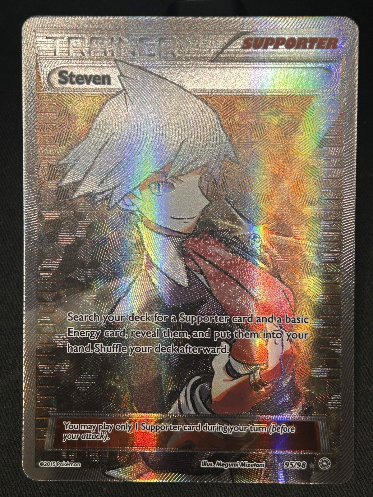 Steven (Full Art) 95/98 XY - Ancient Origins Holo