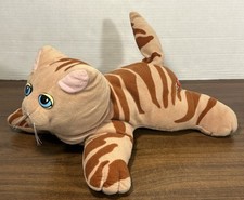 Vintage 1985 Tonka Pound Purries Large Kitty Cat Plush Orange Striped